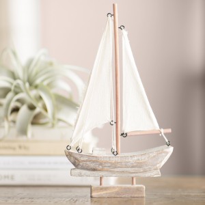 Trent Austin Design Alvy Handcrafted Nautical Wooden Sail Boat TRNT4268